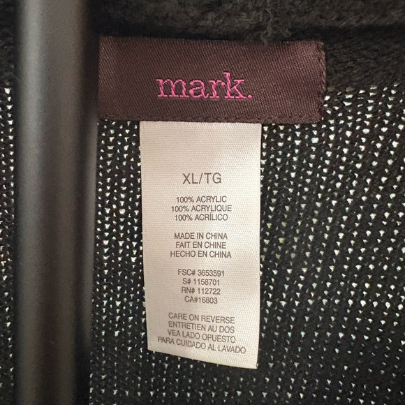 mark. Black and White Knit Cardigan - Picture 2 of 2